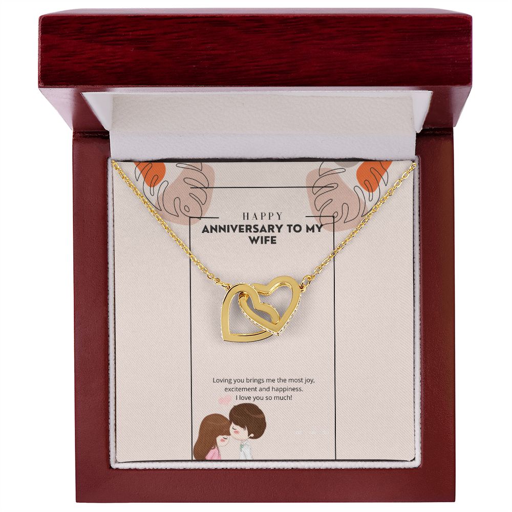 Happy anniversary (Instagram Story) (1000 × 1000 px) interlocking hear necklace
