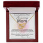 Loving Memory Mom interlocking hear necklace