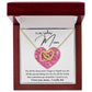 I Love You, Mom...I Really Do interlocking hear necklace