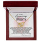 To My Amazing Mom - Thank You For All interlocking hear necklace