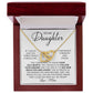 Forever And Always - To My Daughter interlocking hear necklace