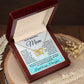 To My Beautiful Mom interlocking hear necklace