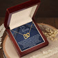 To My Mom - I Want To Thank You For All interlocking hear necklace