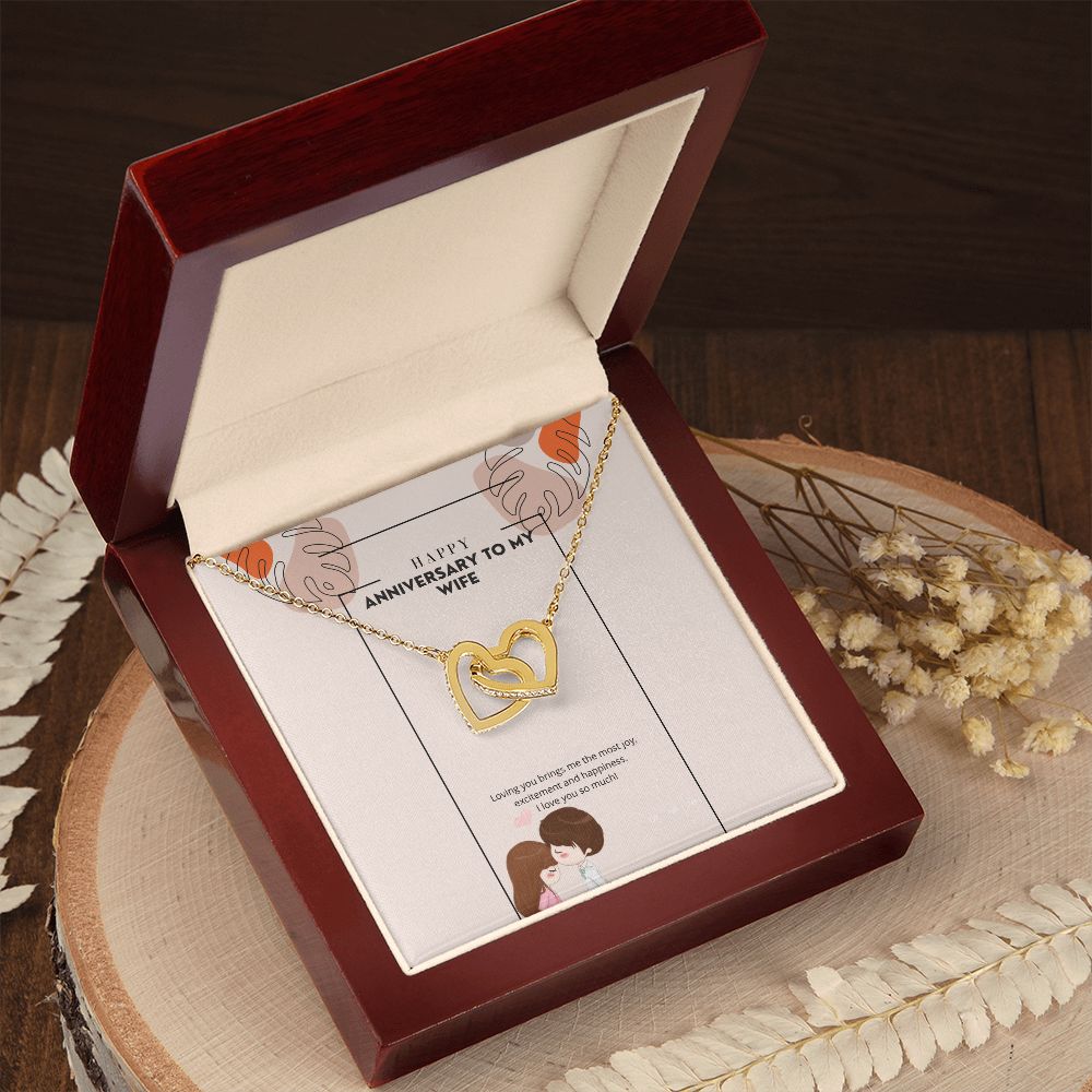 Happy anniversary (Instagram Story) (1000 × 1000 px) interlocking hear necklace
