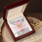 mother's day from husband interlocking hear necklace