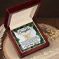 To My Beautiful Daughter-Leaf interlocking hear necklace