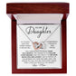 Forever And Always - To My Daughter interlocking hear necklace