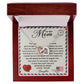 To My Mom - How Much I Love You 2 interlocking hear necklace