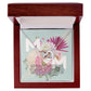 Pastel Floral Bouquet Mother's Day Card (1000 × 1000 px) interlocking hear necklace