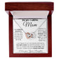 Mom - Forever Grateful interlocking hear necklace