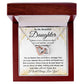 Beautiful Daughter - Braver Than You Believe interlocking hear necklace