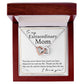 To My Extraordinary Mom interlocking hear necklace