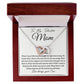 To My Talented Mom interlocking hear necklace
