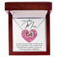I Love You, Mom...I Really Do interlocking hear necklace