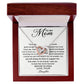 To My Mom - Appreciate You Always interlocking hear necklace
