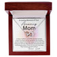 Loving Memory Mom interlocking hear necklace