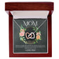 Mom - Not Enough Words interlocking hear necklace