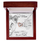 To My Queen Mom interlocking hear necklace
