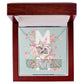 Blue and Pink Floral Spring Mother's Day Card (1000 × 1000 px) interlocking hear necklace