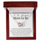 You will make a Wonderful Mom interlocking hear necklace