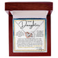 Dance In The Rain - To My Daughter interlocking hear necklace
