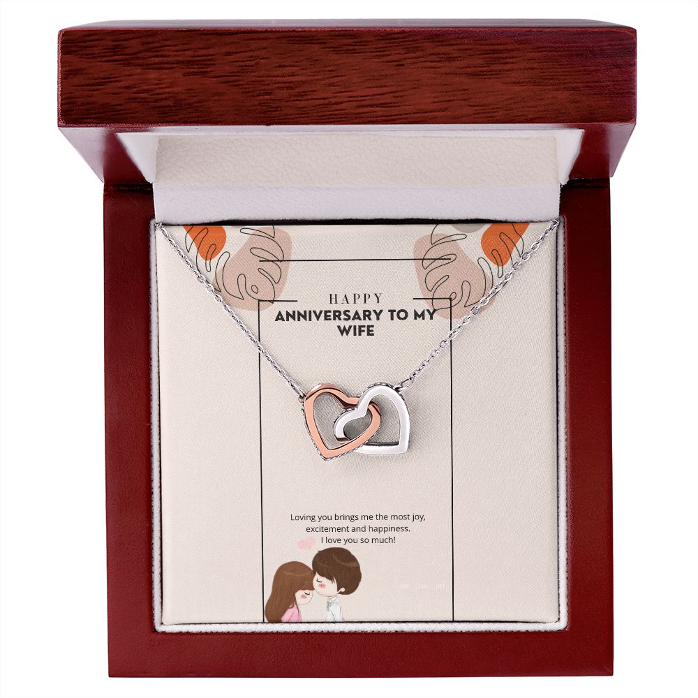 Happy anniversary (Instagram Story) (1000 × 1000 px) interlocking hear necklace