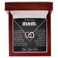 My Lovely Mom - I Appreciate The Thoughtful Things You Do interlocking hear necklace
