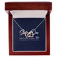 interlocking hear necklace