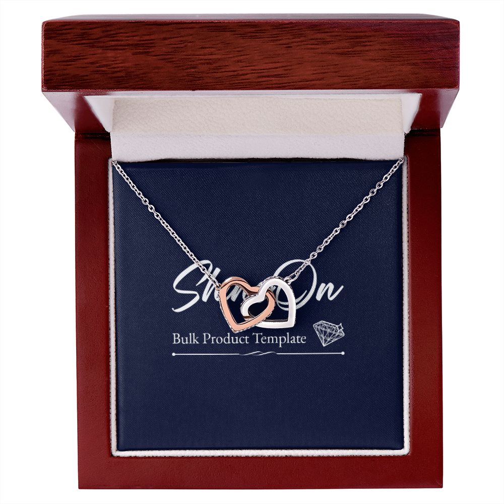 interlocking hear necklace