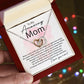 To My Amazing Mom - Thank You For All interlocking hear necklace
