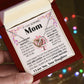 Loving Mom interlocking hear necklace