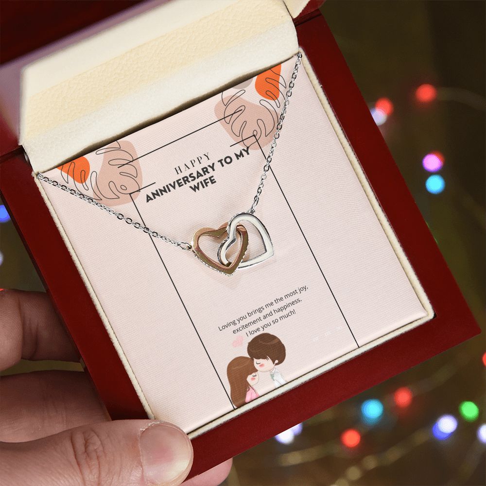 Happy anniversary (Instagram Story) (1000 × 1000 px) interlocking hear necklace