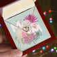 Pastel Floral Bouquet Mother's Day Card (1000 × 1000 px) interlocking hear necklace