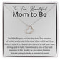 You will make a Wonderful Mom Delicate Heart necklace