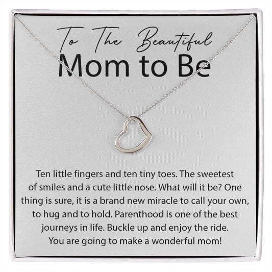 You will make a Wonderful Mom Delicate Heart necklace