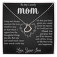 My Lovely Mom - I Appreciate The Thoughtful Things You Do Delicate Heart necklace