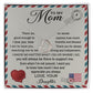 To My Mom - How Much I Love You 2 Delicate Heart necklace