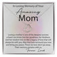 Loving Memory Mom Delicate Heart necklace