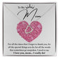 I Love You, Mom...I Really Do Delicate Heart necklace