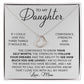 Forever And Always - To My Daughter Delicate Heart necklace