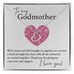 To My Godmother copy Delicate Heart necklace