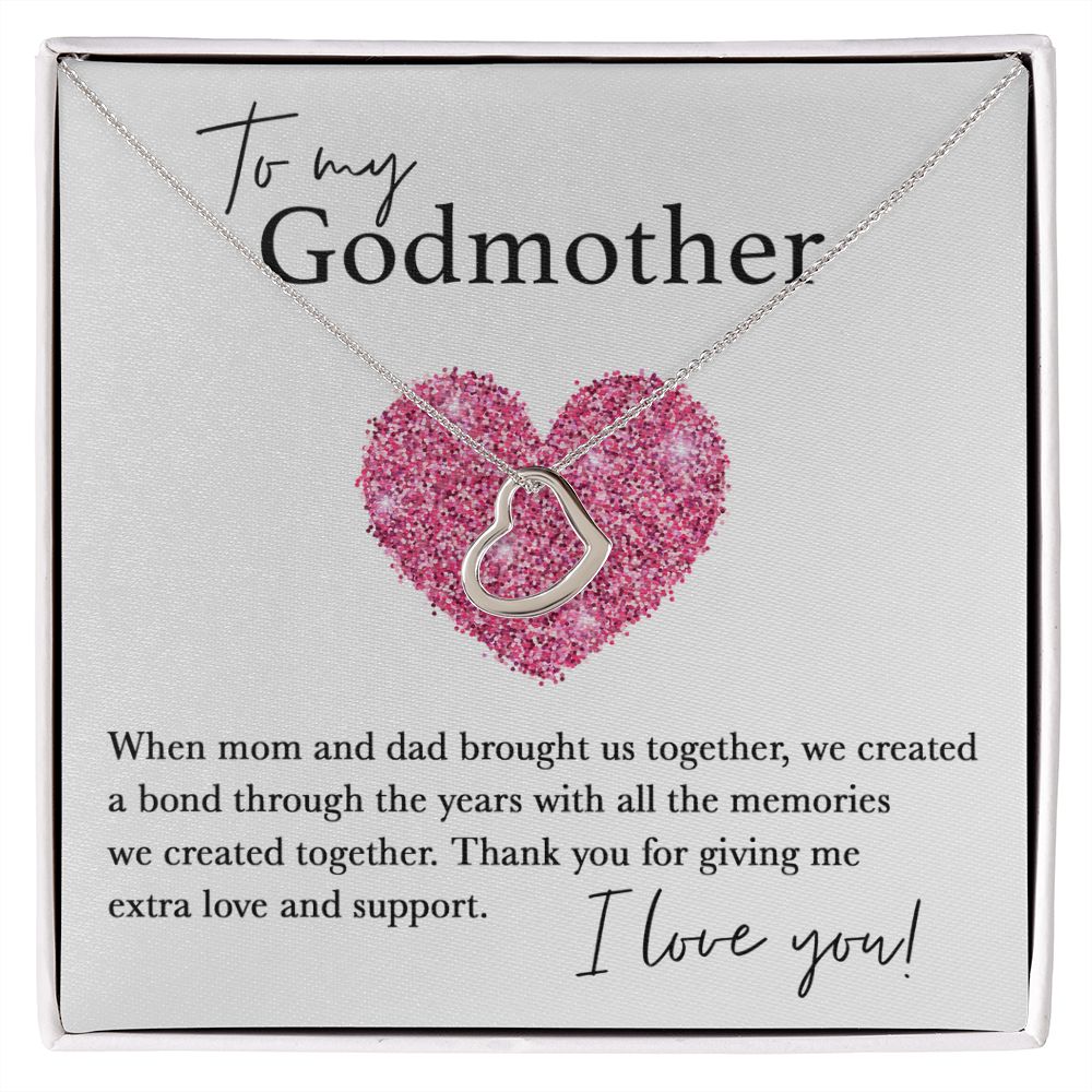 To My Godmother copy Delicate Heart necklace
