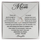 To My Mom - Appreciate You Always Delicate Heart necklace