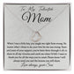 To My Talented Mom Delicate Heart necklace