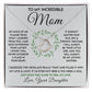 To My Incredible Mom - Learned From You Delicate Heart necklace