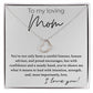 To My Loving Mom Delicate Heart necklace