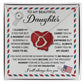 Beautiful Daughter - Closed My Eyes Delicate Heart necklace