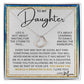 Dance In The Rain - To My Daughter Delicate Heart necklace