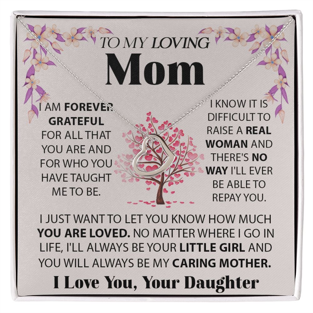 Loving Mom Delicate Heart necklace