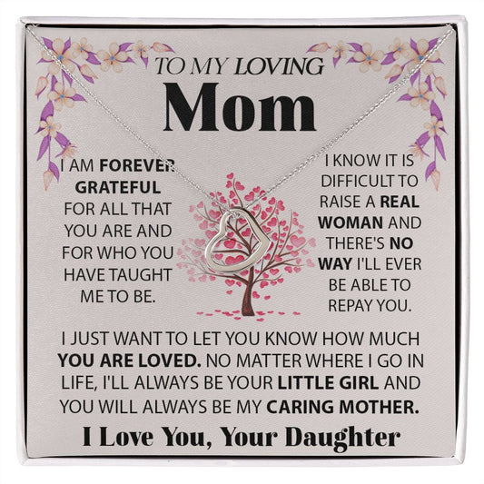 Loving Mom Delicate Heart necklace